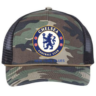 Cool Chelsea Football Club New York Blues Retro Rope Trucker Hat Cap