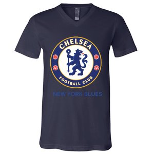 Cool Chelsea Football Club New York Blues V-Neck T-Shirt