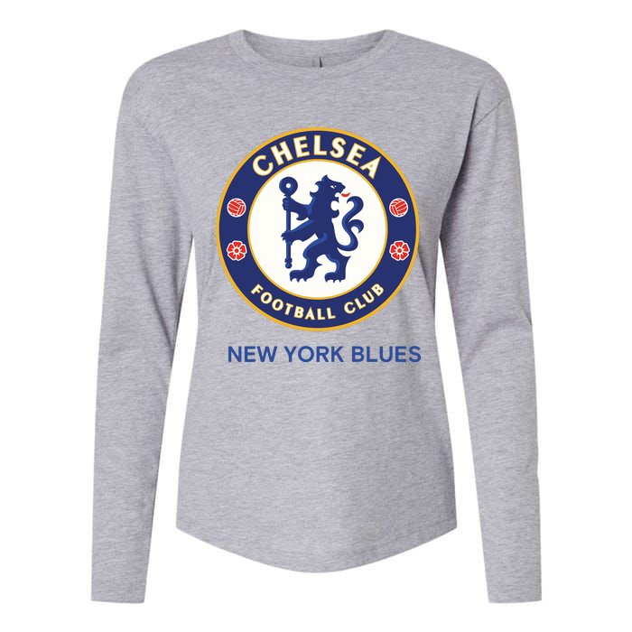 Cool Chelsea Football Club New York Blues Womens Cotton Relaxed Long Sleeve T-Shirt