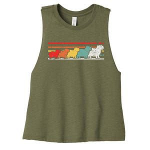 Capybara Capybaras Funny Animal Lover Women's Racerback Cropped Tank