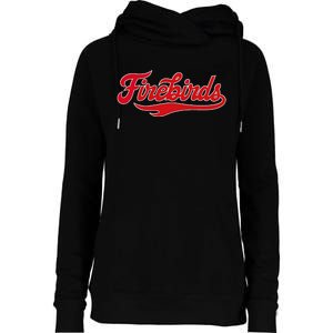 Carthage College Firebirds Classic Athletic Script Throwback Womens Funnel Neck Pullover Hood