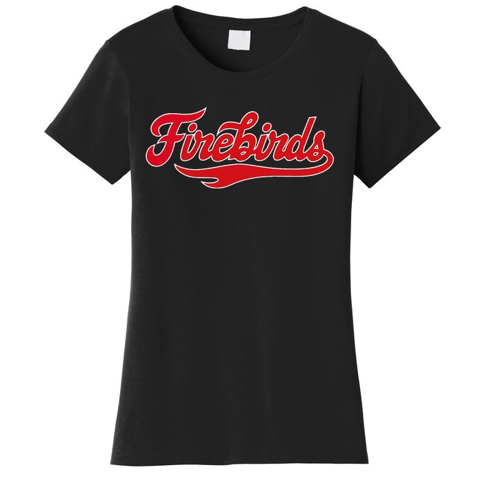 Carthage College Firebirds Classic Athletic Script Throwback Women's T-Shirt