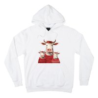 Christmas Cow Family Matching Outfit Hoodie