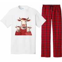 Christmas Cow Family Matching Outfit Pajama Set