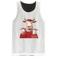 Christmas Cow Family Matching Outfit Mesh Reversible Basketball Jersey Tank