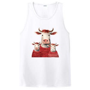 Christmas Cow Family Matching Outfit PosiCharge Competitor Tank