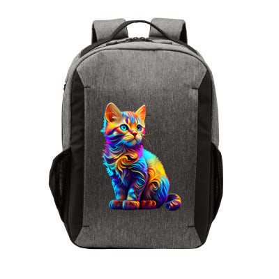 Cute Cat for Kitten Lovers Colorful Art Kitty Adoption Vector Backpack