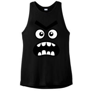 Creepy Carrots Face Halloween Funny Costume Ladies PosiCharge Tri-Blend Wicking Tank