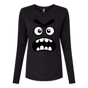 Creepy Carrots Face Halloween Funny Costume Womens Cotton Relaxed Long Sleeve T-Shirt