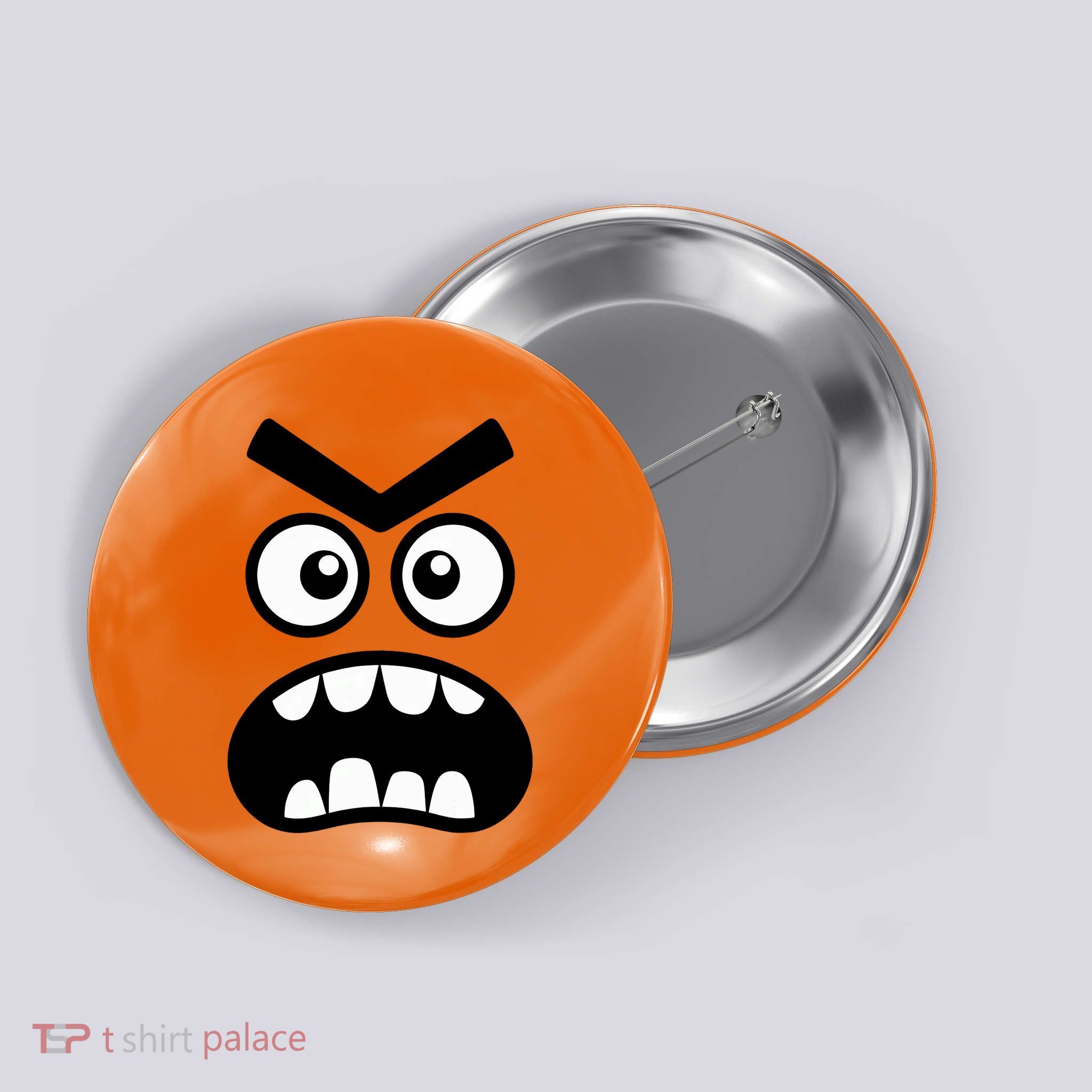 Creepy Carrots Face Halloween Funny Costume Button
