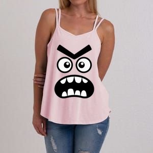 Creepy Carrots Face Halloween Funny Costume Women's Strappy Tank