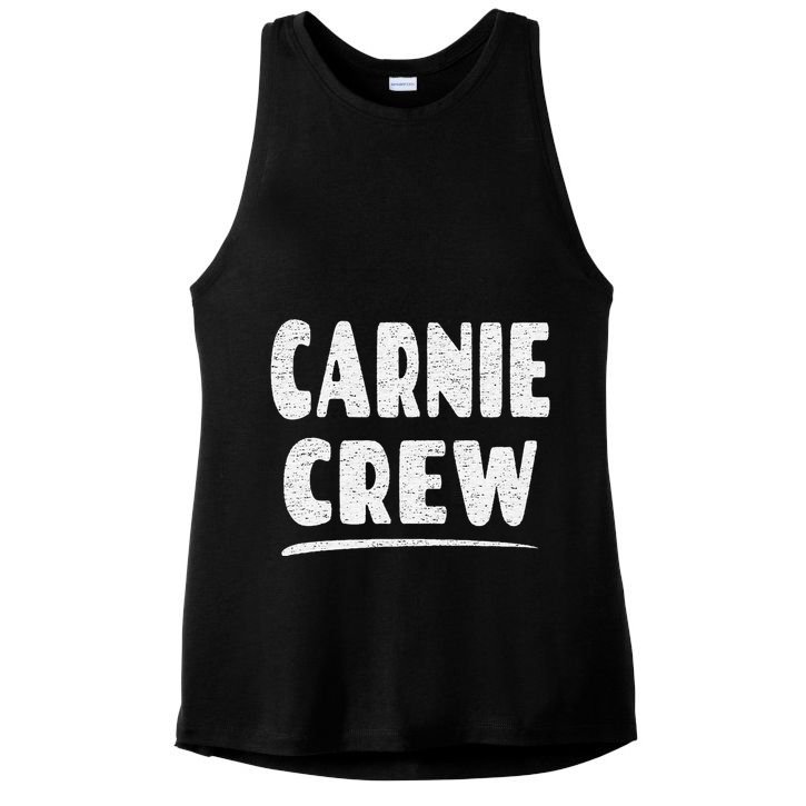 Carnie Crew Fun Circus Or Fair Employee Ladies PosiCharge Tri-Blend Wicking Tank