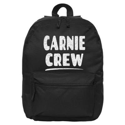 Carnie Crew Fun Circus Or Fair Employee 16 in Basic Backpack