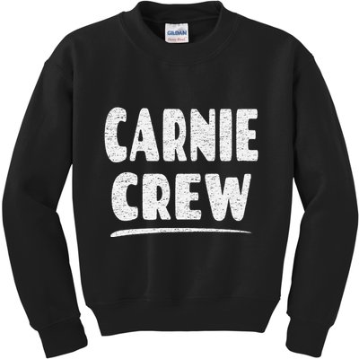 Carnie Crew Fun Circus Or Fair Employee Kids Sweatshirt