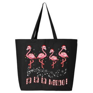 Candy Cane Flamingoes Fa La La Mingo Flamingo Christmas 25L Jumbo Tote