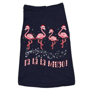 Candy Cane Flamingoes Fa La La Mingo Flamingo Christmas Doggie Tank