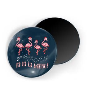 Candy Cane Flamingoes Fa La La Mingo Flamingo Christmas Magnet