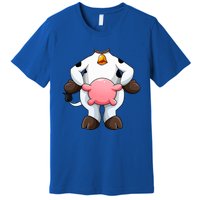 Cow Costume Funny Barnyard Cattle Dress Up Premium T-Shirt