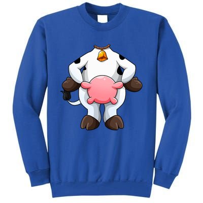 Cow Costume Funny Barnyard Cattle Dress Up Tall Sweatshirt