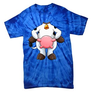 Cow Costume Funny Barnyard Cattle Dress Up Tie-Dye T-Shirt