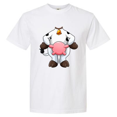 Cow Costume Funny Barnyard Cattle Dress Up Garment-Dyed Heavyweight T-Shirt