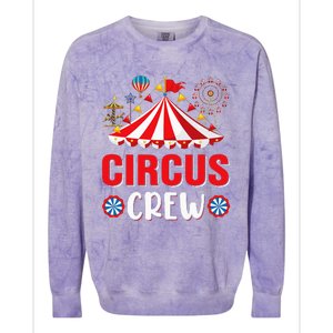 Circus Crew Funny Circus Staff Costume Circus Colorblast Crewneck Sweatshirt