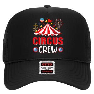 Circus Crew Funny Circus Staff Costume Circus High Crown Mesh Back Trucker Hat