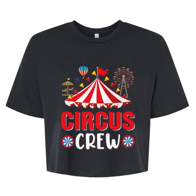 Circus Crew Funny Circus Staff Costume Circus Bella+Canvas Jersey Crop Tee