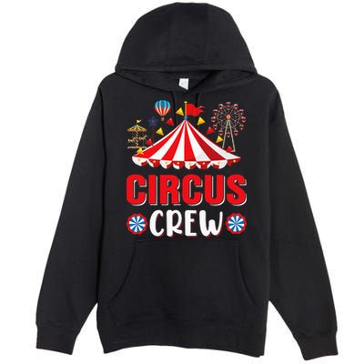 Circus Crew Funny Circus Staff Costume Circus Premium Pullover Hoodie