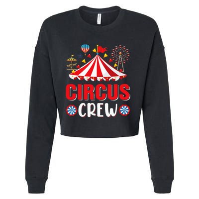 Circus Crew Funny Circus Staff Costume Circus Cropped Pullover Crew