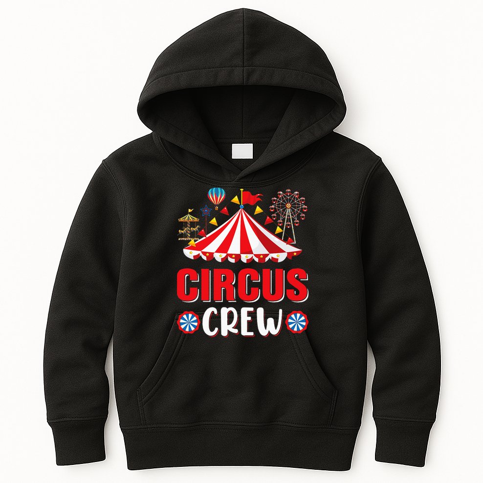 Circus Crew Funny Circus Staff Costume Circus Kids Hoodie