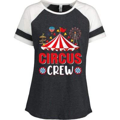 Circus Crew Funny Circus Staff Costume Circus Enza Ladies Jersey Colorblock Tee