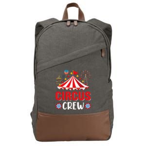 Circus Crew Funny Circus Staff Costume Circus Cotton Canvas Backpack