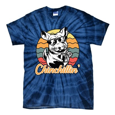 Chinchilla Chinchillin Funny Chinchilla Lover Novelty Tie-Dye T-Shirt