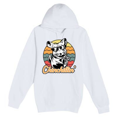 Chinchilla Chinchillin Funny Chinchilla Lover Novelty Premium Pullover Hoodie