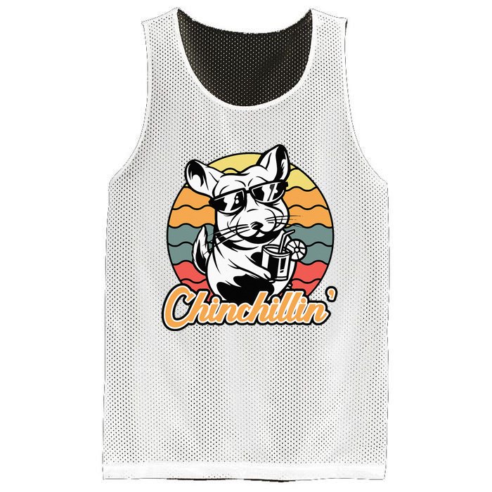 Chinchilla Chinchillin Funny Chinchilla Lover Novelty Mesh Reversible Basketball Jersey Tank