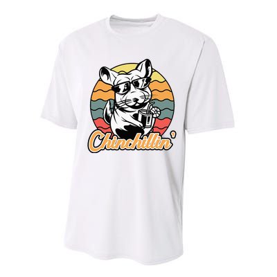 Chinchilla Chinchillin Funny Chinchilla Lover Novelty Performance Sprint T-Shirt