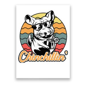 Chinchilla Chinchillin Funny Chinchilla Lover Novelty Poster