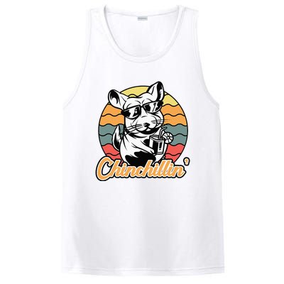 Chinchilla Chinchillin Funny Chinchilla Lover Novelty PosiCharge Competitor Tank