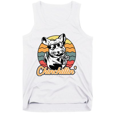 Chinchilla Chinchillin Funny Chinchilla Lover Novelty Tank Top