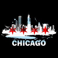 Chicago City Flag Downtown Skyline Chicago Skyline Impact Tech Backpack