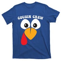 Cousin Crew Funny Turkey Retro Groovy Thanksgiving Family Gift T-Shirt