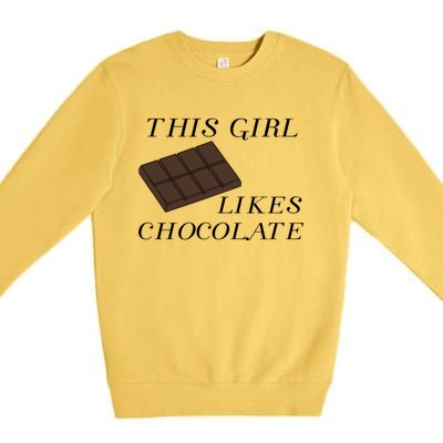 Chocolate Chef Funny Saying Dark Chocolate Fan Gift Premium Crewneck Sweatshirt