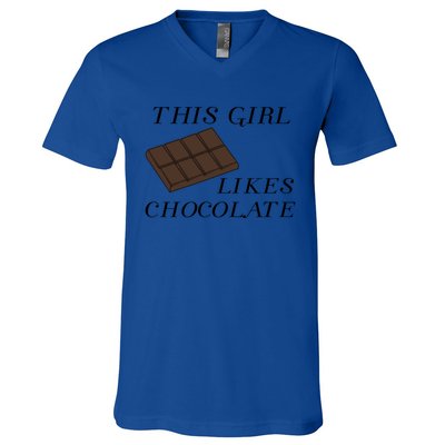 Chocolate Chef Funny Saying Dark Chocolate Fan Gift V-Neck T-Shirt