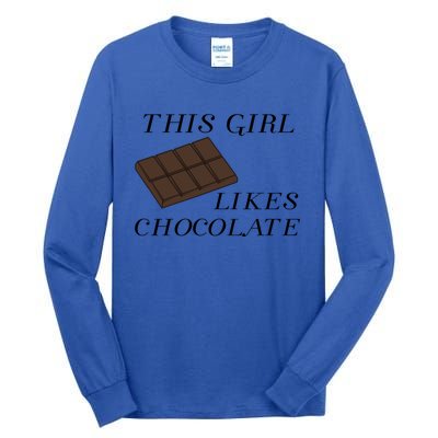 Chocolate Chef Funny Saying Dark Chocolate Fan Gift Tall Long Sleeve T-Shirt