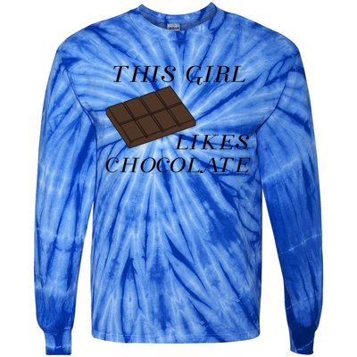 Chocolate Chef Funny Saying Dark Chocolate Fan Gift Tie-Dye Long Sleeve Shirt