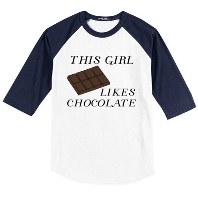 Chocolate Chef Funny Saying Dark Chocolate Fan Gift Baseball Sleeve Shirt