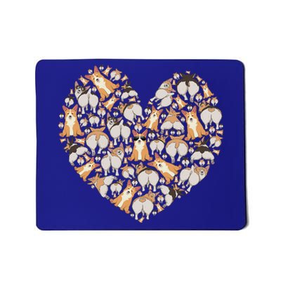 Cute Corgis Funny Dog Mom Corgi Lover Heart Valentines Day Gift Mousepad