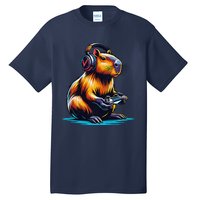 Capybara Cute Funny Capybara Rodent & Video Games Lover Tall T-Shirt