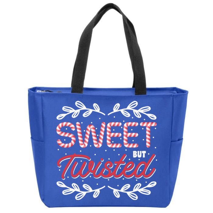 Candy Cane Funny Candy Lovers Sweet But Twisted Candy Makers Meaningful Gift Zip Tote Bag